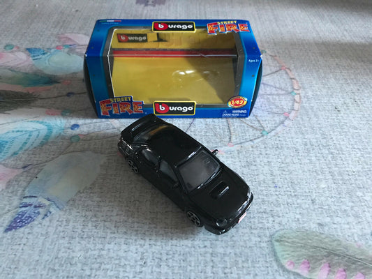 Voiture miniature Burago Street Fire Subaru Impreza WRX STI au 1/43