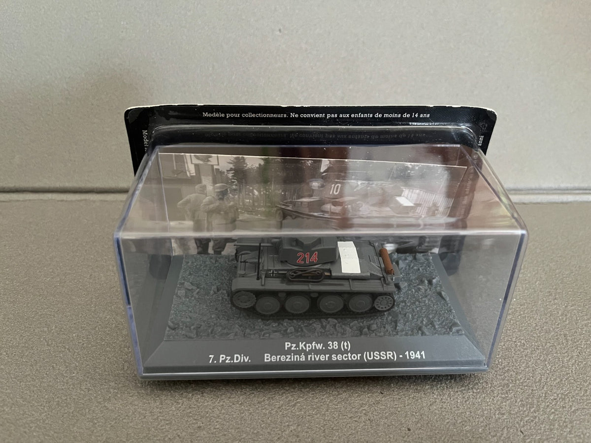 Miniature Militaire Char Tank Blindé Pz.Kpfw. 38 7.Pz.Div. USSR 1941 Altaya 1/72
