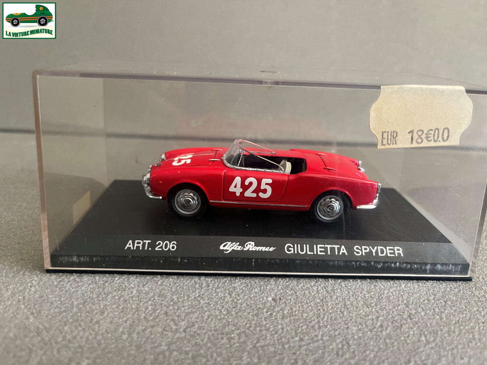 Voiture miniature Alfa Romeo Giulietta Spyder Detail Cars 206 au 1/43
