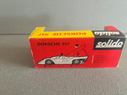 Ancienne Voiture Miniature Porsche 917 186 Solido France au 1/43