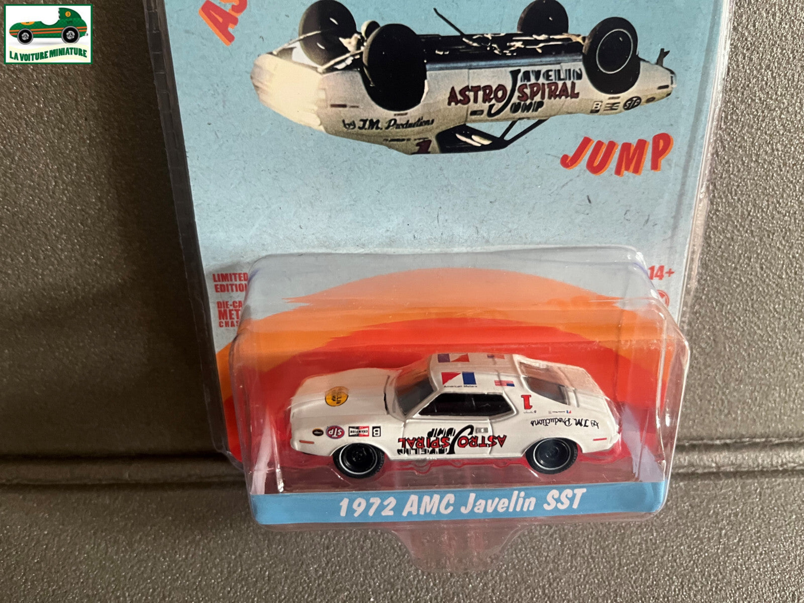 Voiture Miniature 1972 AMC Javelin SST Astro Spiral Greenlight au 1/64
