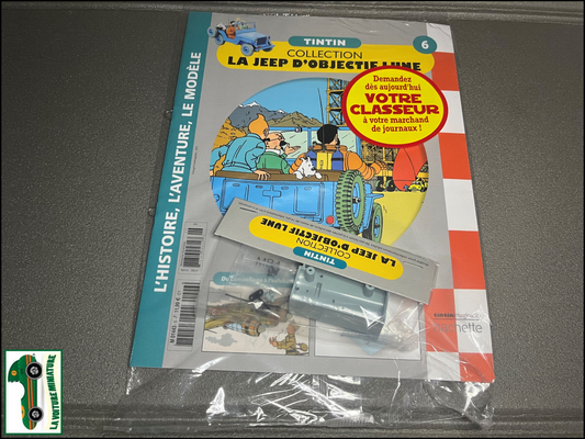 Voiture miniature Maquette Tintin Jeep D'Objectif Lune Hachette N°6 au 1/8