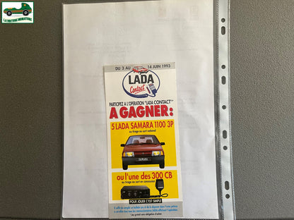 Ancien Dépliant Brochure Documentation Automobile Lada Poch Courrier 1991