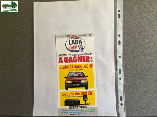Ancien Dépliant Brochure Documentation Automobile Lada Poch Courrier 1991