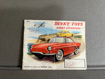 Ancien Dépliant Documentation Catalogue Jouet Voiture Dinky Toys 1960