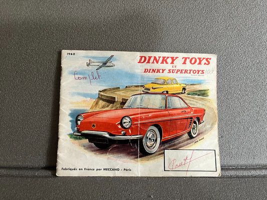 Ancien Dépliant Documentation Catalogue Jouet Voiture Dinky Toys 1960