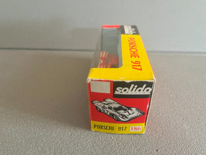Ancienne Voiture Miniature Porsche 917 186 Solido France au 1/43