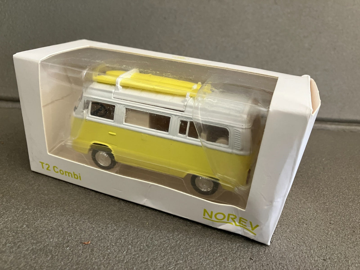 Voiture Miniature Volkswagen Combi T2B Camping Car Van Norev 1/43