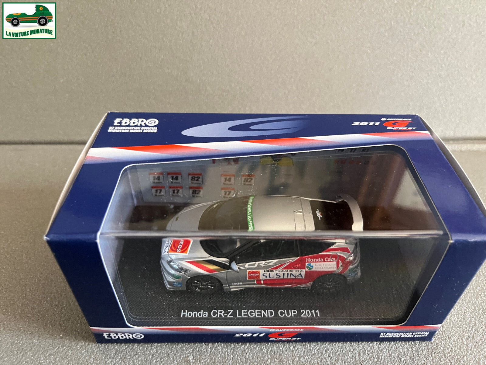 Voiture Miniature Honda CR-Z Legend Cup 2011 Ebbro au 1/43