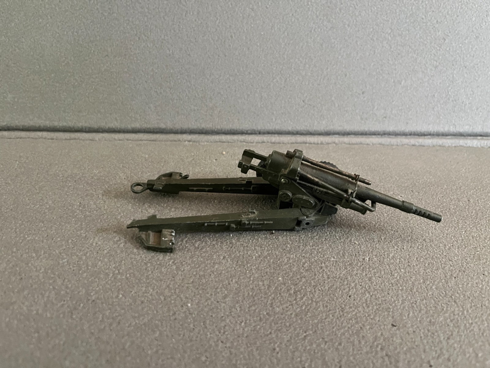 Ancienne Miniature Militaire Canon Obusier 155 Dinky Toys Meccano France Epave