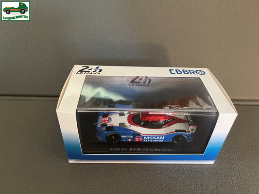Voiture Miniature Nissan GT-R LM Nismo Le Mans 24 heures 2015 Ebbro Le Mans 1/43