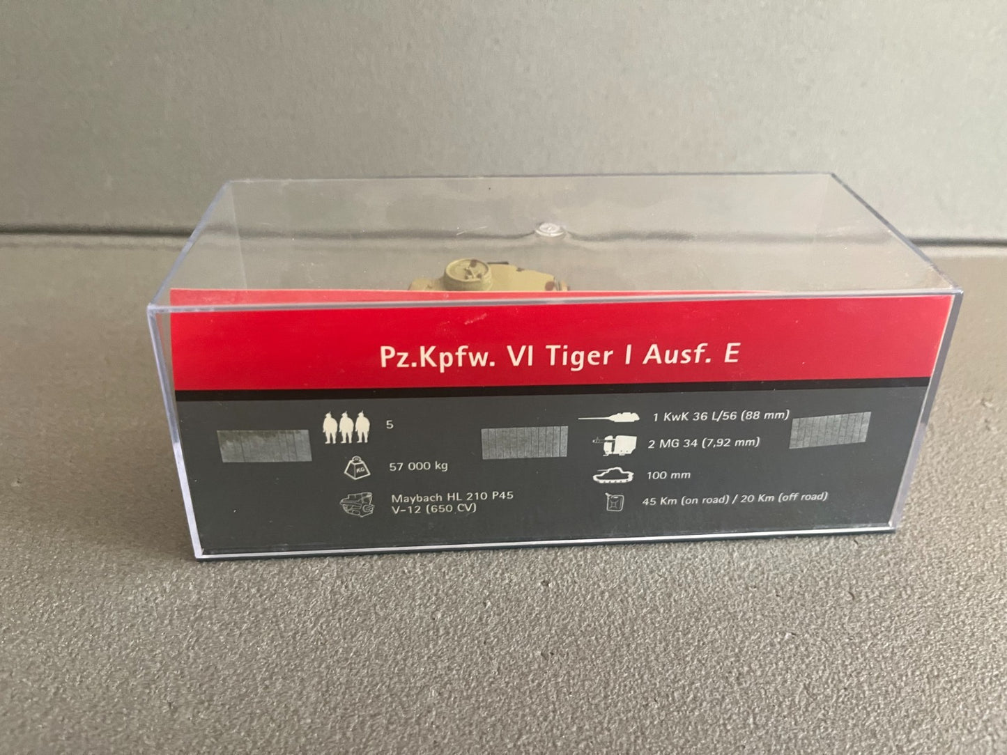 Miniature Militaire Char Tank Blindé Pz.Kpfw. VI Tiger I Ausf. E Altaya 1/72