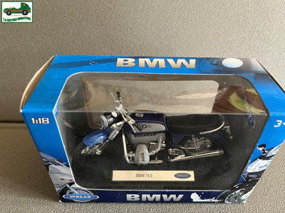 Moto miniature BMW 75/5 Welly au 1/18