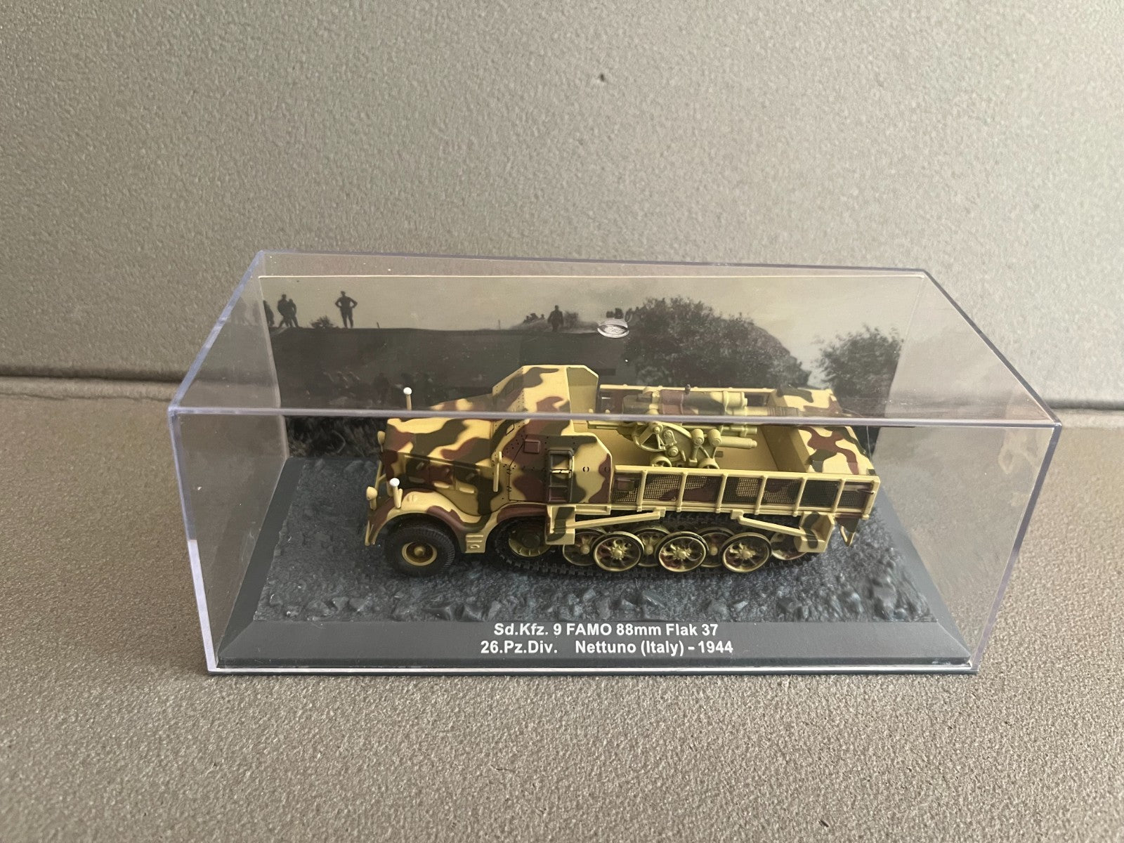 Miniature Militaire Char Tank Blindé Sd.Kfz. 9 Famo 88mm Flak 37 Altaya 1/72