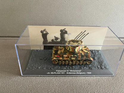 Miniature Militaire Char Tank Blindé Flakpanzer IV Wirbelwind Altaya 1/72