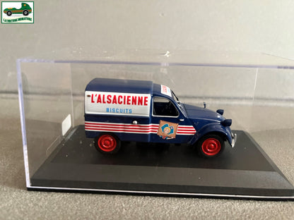 Voiture Miniature Publicitaire Citroen 2CV L'alsacienne Biscuits au 1/43