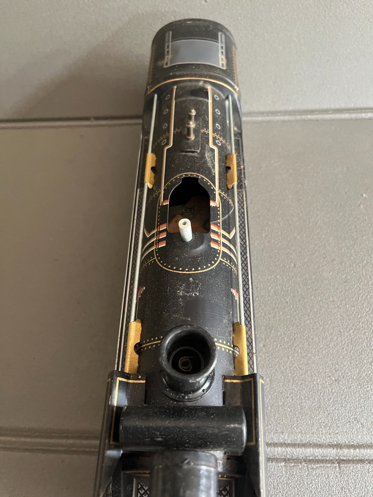 Jouet Ancien Tôle Train Locomotive Modern Toys D5139 Japan Incomplet