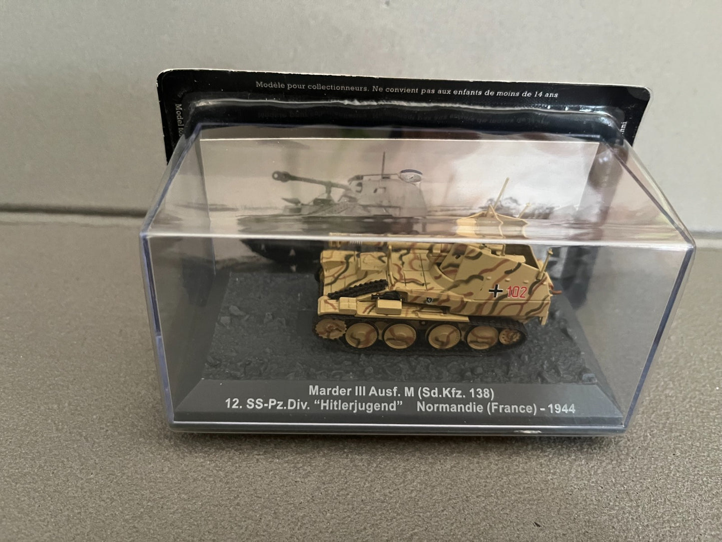 Miniature Militaire Char Tank Blindé Marder III Ausf. M Normandie Altaya 1/72