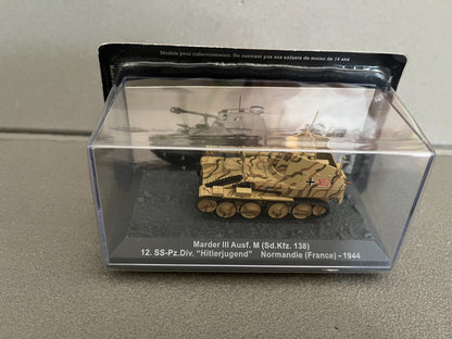 Miniature Militaire Char Tank Blindé Marder III Ausf. M Normandie Altaya 1/72