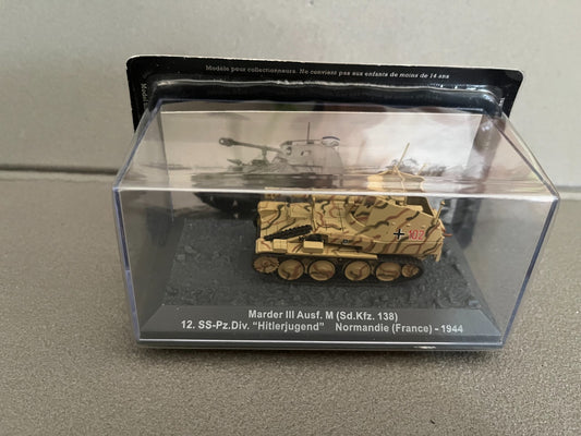 Miniature Militaire Char Tank Blindé Marder III Ausf. M Normandie Altaya 1/72