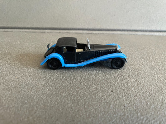 Voiture Miniature Ancien Plastique Bugatti 1930 Huilor