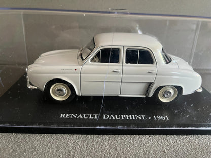 Voiture miniature Renault Dauphine 1961 au 1/24