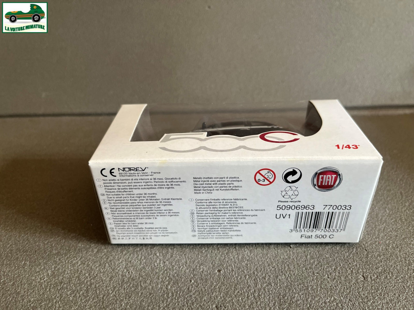 Voiture Miniature Fiat 500 C Norev au 1/43