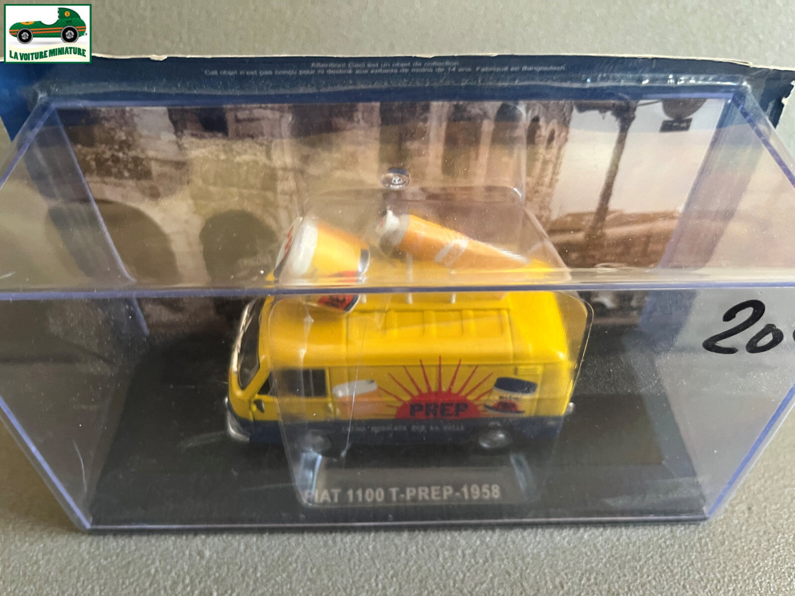 Voiture miniature publicitaire utilitaire Fiat 1100 T-PREP 1958 au 1/43