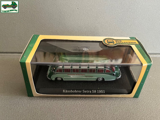 Voiture miniature Kassbohrer Setra S8 1951 Autobus Bus Collection Atlas 1/72
