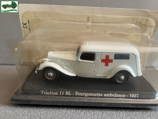 Voiture Miniature Citroen Traction 11 BL Ambulance 1937 au 1/43