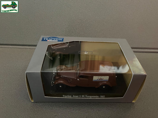 Voiture Miniature Citroen Traction 11BL Fourgonnette Atlas Courtage 1/43