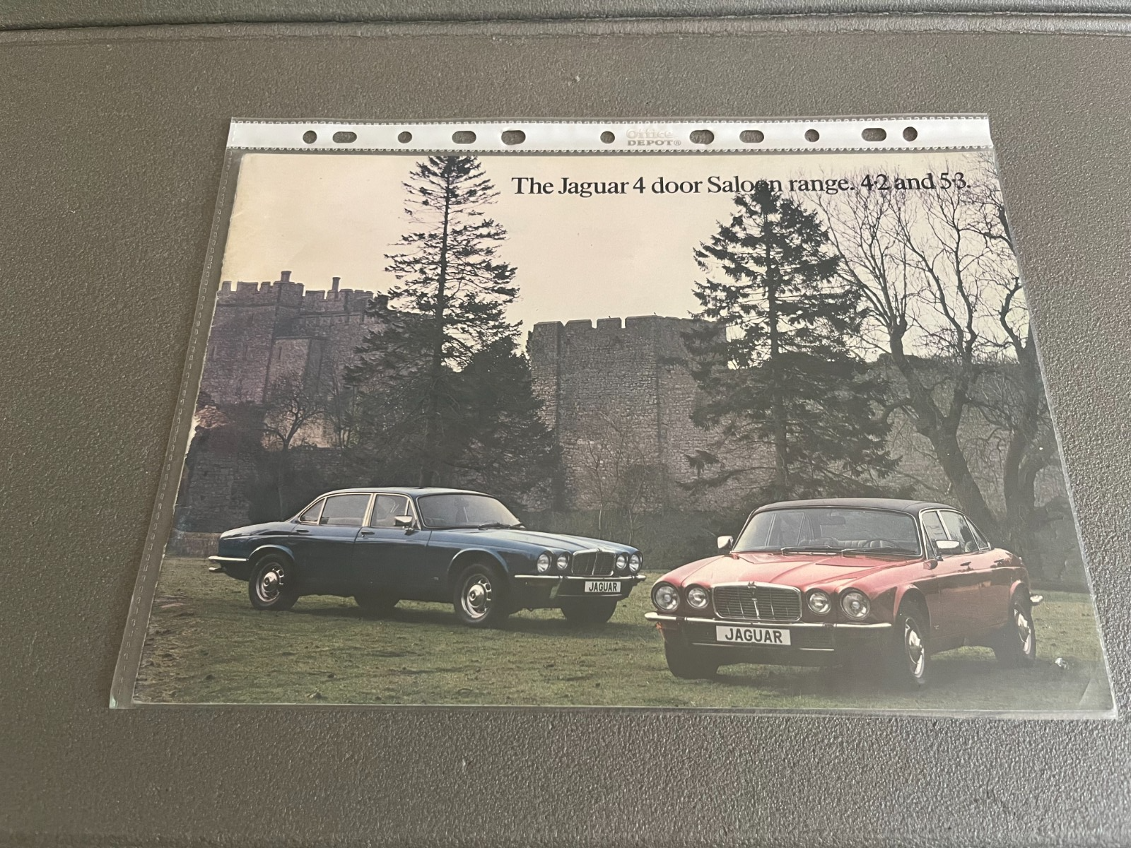 Ancien Dépliant Brochure Documentation Automobile Jaguar Saloon Range 42 53