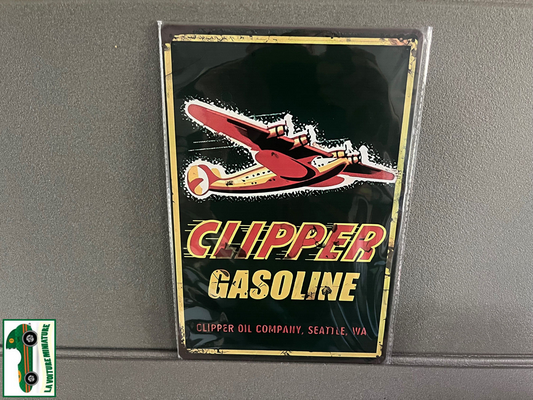 Plaque Métal Voiture Automobile Garage Huile Moteur Clipper 20 x 30 cm