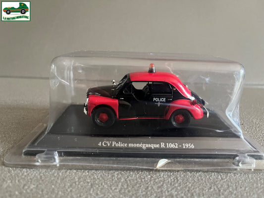 Voiture Miniature Renault 4CV Police monégasque 1956 Eligor au 1/43