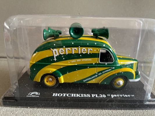 Voiture miniature Camion Hotchkiss PL20 Perrier Auto Plus Hachette 1/43