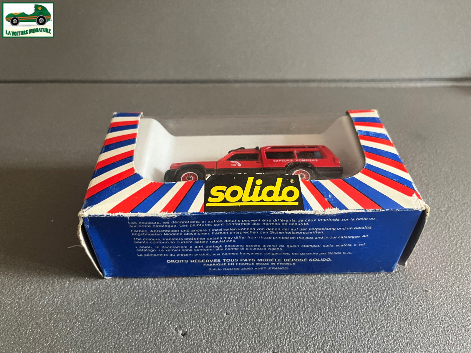 Voiture Miniature 2119 Talbot Rancho Pompiers Solido au 1/43