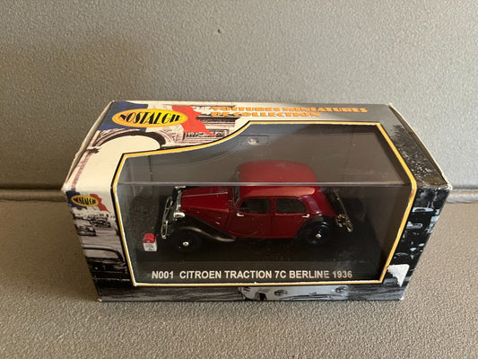 Voiture Miniature Citroen Traction 7C Berline 1936 Nostalgie au 1/43