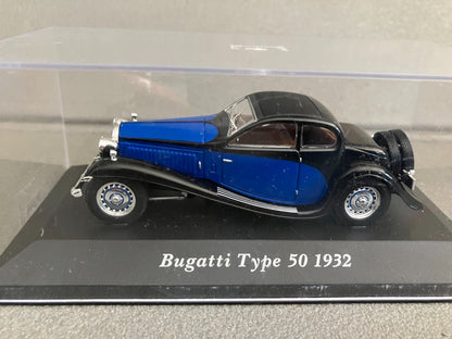 Voiture Miniature Bugatti Type 50 1932 Altaya au 1/43