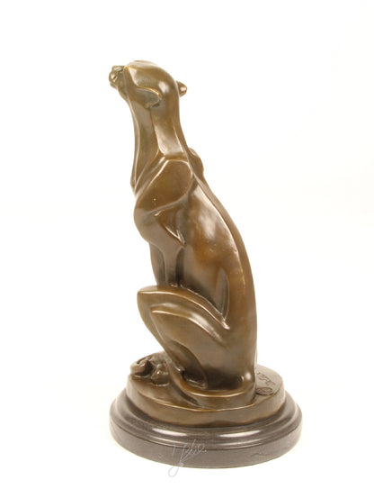 Statue Sculpture Bronze Art Déco Nouveau Guépard DSBJ-2 Moderne