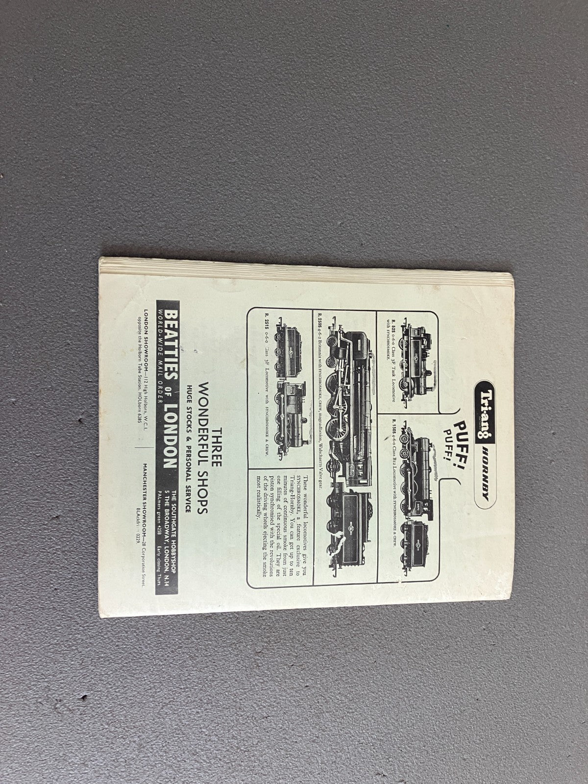 Livre Revue Modélisme Ferroviaire Catalogue Beatties Model Railway 1966