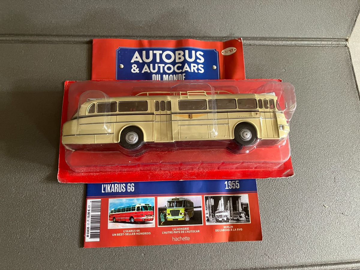 Voiture miniature Ikarus 66 1955 1/43 Autobus Autocars du Monde