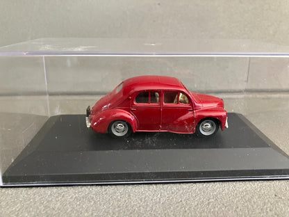 Voiture Miniature Renault 4CV Rouge Eligor France au 1/43