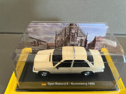 Voiture Miniature Opel Rekord E Nuremberg 1980 Taxi du Monde au 1/43