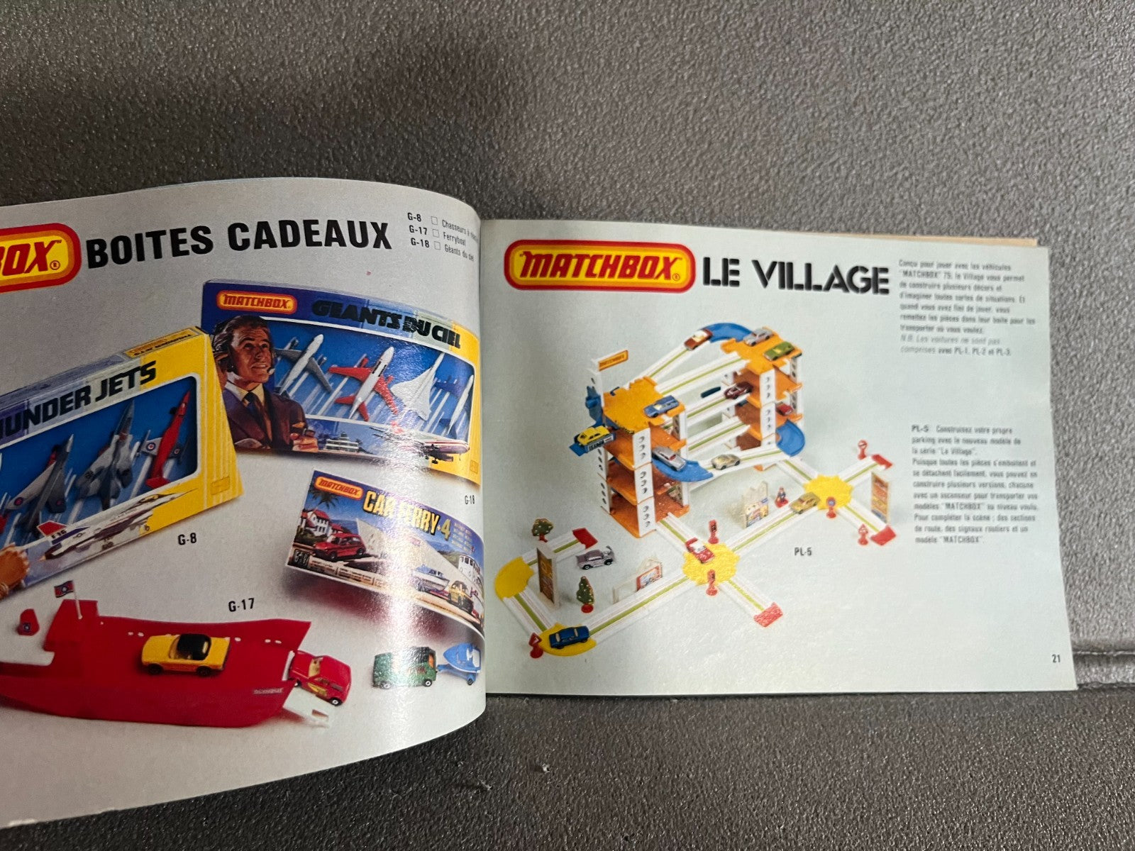 Ancien Dépliant Documentation Catalogue Jouet Voiture Matchbox 1981 1982