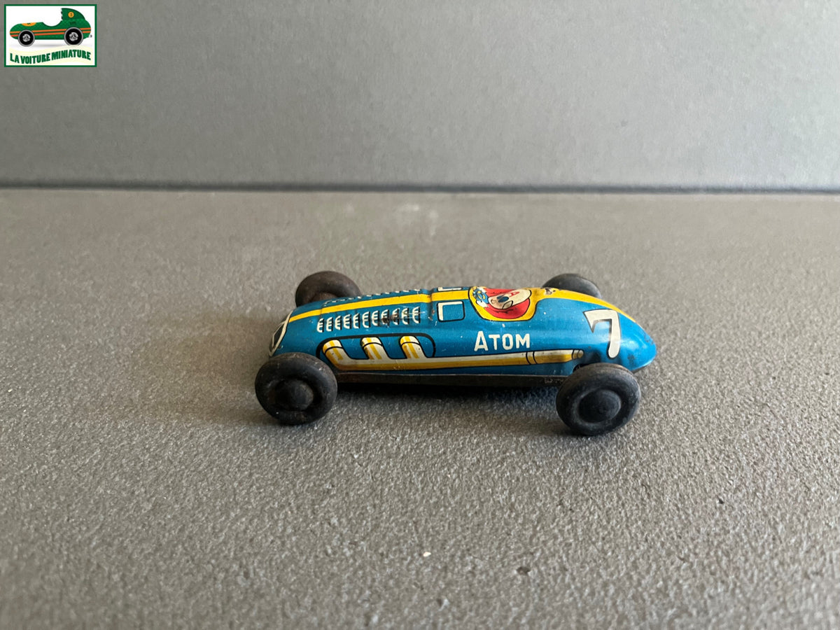 Ancienne Voiture Miniature Métal Tôle Course Atom Made in Japan