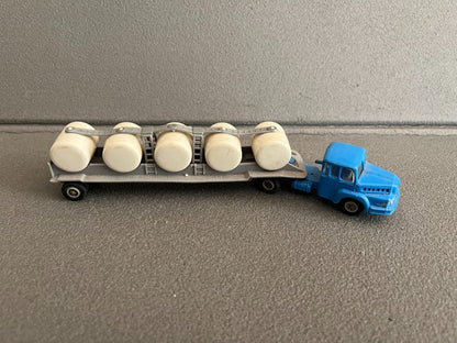 Ancienne Voiture Miniature Plastique Camion Semi  Unic Remorque Norev 1/86