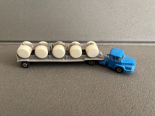 Ancienne Voiture Miniature Plastique Camion Semi  Unic Remorque Norev 1/86
