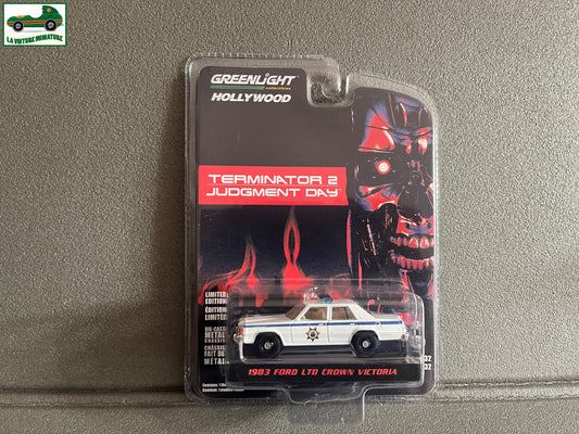 Voiture Miniature 1983 Ford LTD Crown Victoria Terminator Greenlight au 1/64
