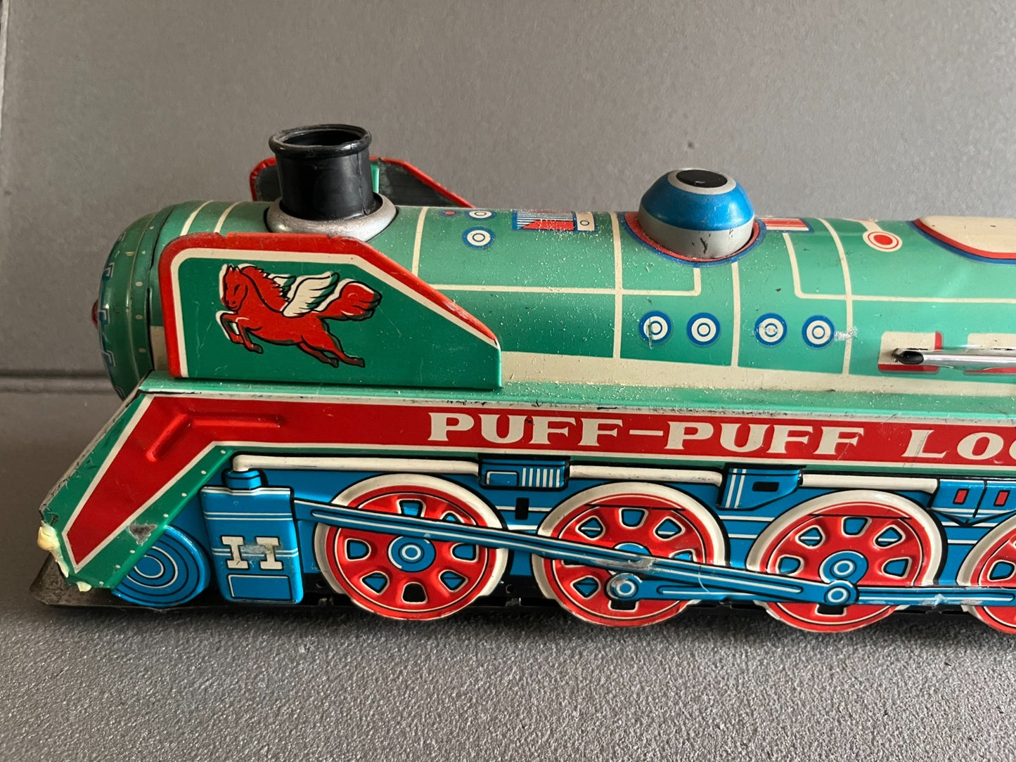 Jouet Ancien Tôle Train Locomotive Puff Puff Loco ME 660 China