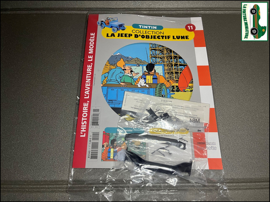 Voiture miniature Maquette Tintin Jeep D'Objectif Lune Hachette N°11 au 1/8